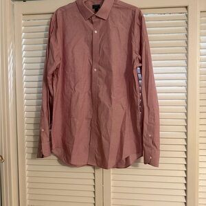 J. Crew Men's Casual Pink Button-Down Shirt